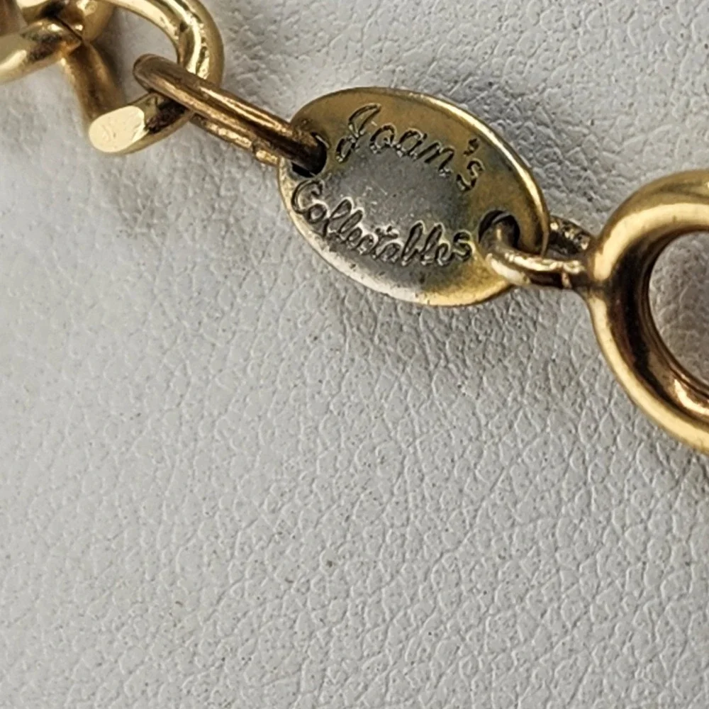 Vintage Joans Collectables Coin And‎ Acrylic Bead Necklace